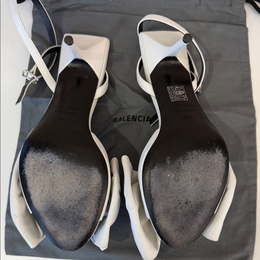 Balenciaga White Big Bow Heels - Picture 7 of 11